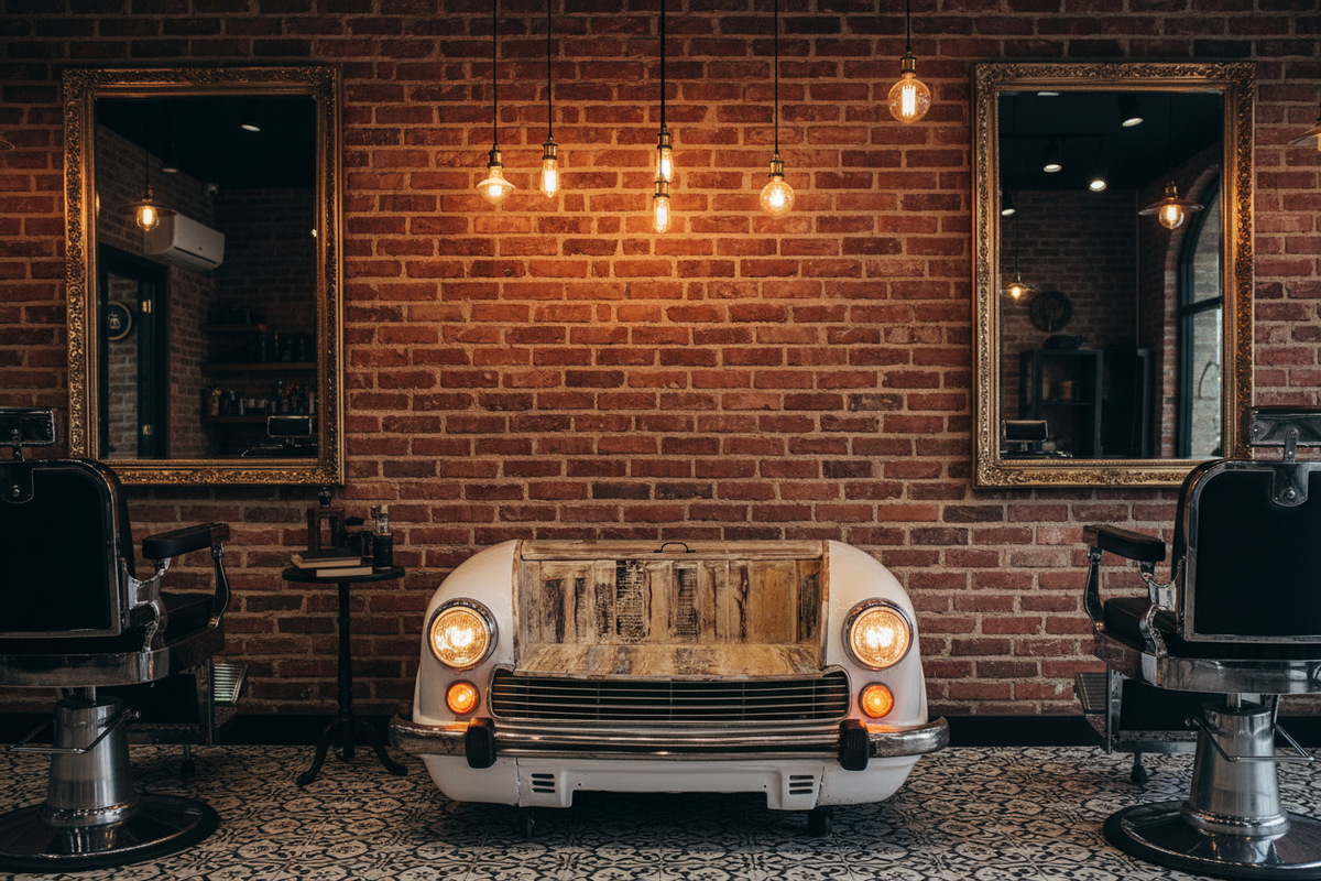 Ambassador Car Sofa — Against the Wall