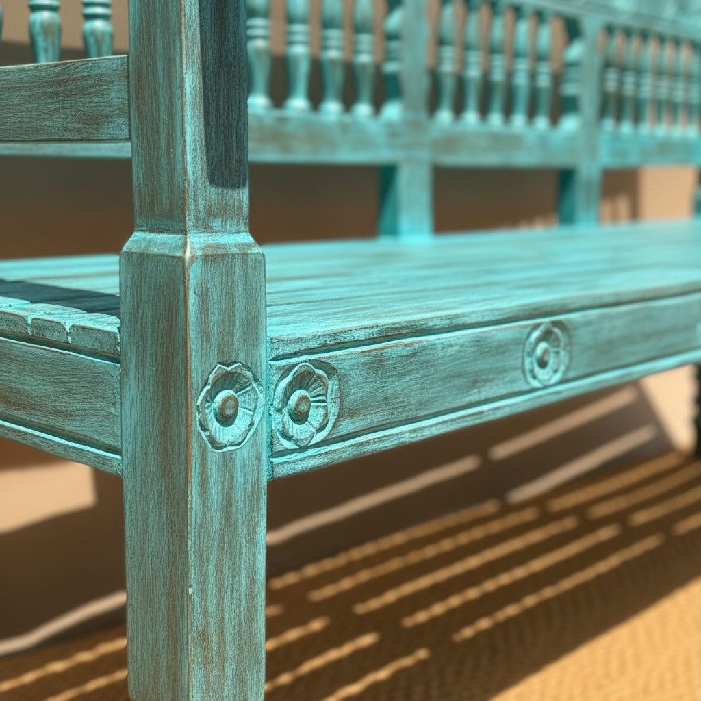 Close-up — Teal Blue