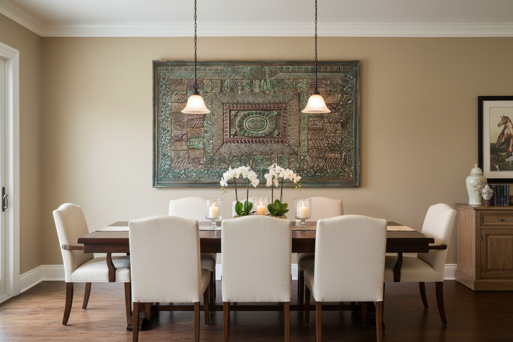 Embossed Wall Panel - Dining Room