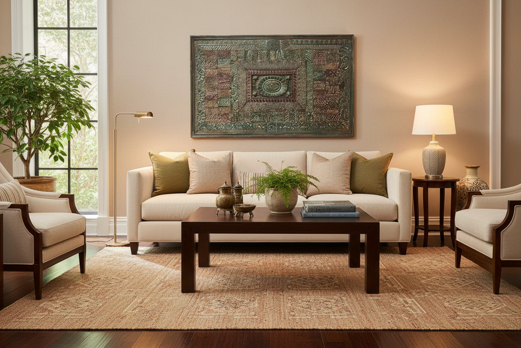 Embossed Wall Panel - Living Room