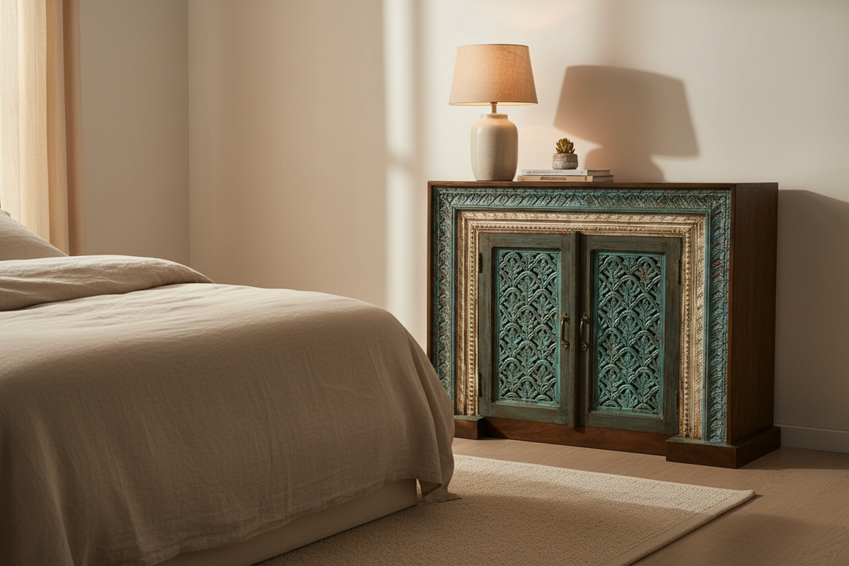 Hand-Carved Sideboard — Bedroom Large Scale
