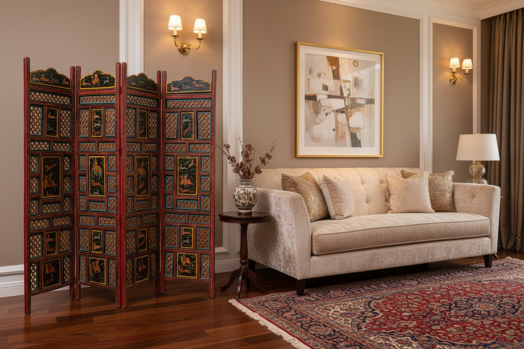 Hunting Scene Room Divider - Living Room