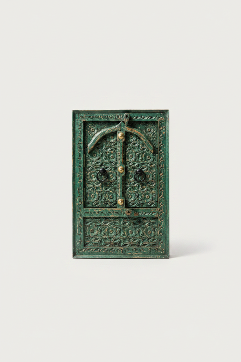 Moroccan Mirror Door Panel - Green Product Shot