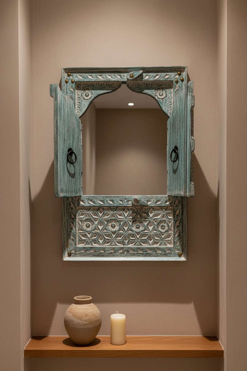 Moroccan Mirror Door Panel - True Scale