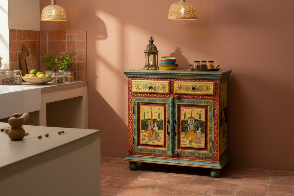 Rajasthani Cabinet - Kitchen No Carpet